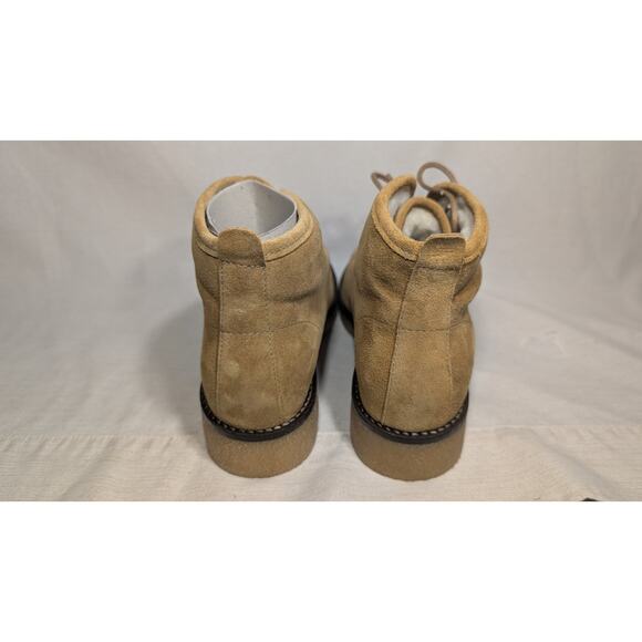 Matt Bernson Womens Andes Camel Sheep Shearling Ankle Boots 9 Chukka Crepe Sole - Picture 4 of 8